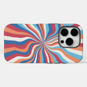 Retro Swirl Art Abstrait iPhone / coque ipad (Verso (horizontal))