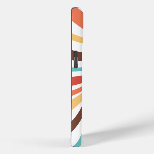 Retro Swirl Art Abstrait iPhone / coque ipad (Verso / Droite)