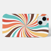 Retro Swirl Art Abstrait iPhone / coque ipad (Verso (horizontal))