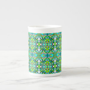retro swirl doedle 60s 70s stijl porselein kop
