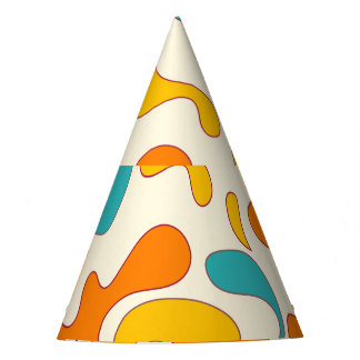 Retro Swirls: bloemmotief Feesthoedjes