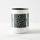RETRO SWIRLS DESIGNER COFFEE MOK (Midden)
