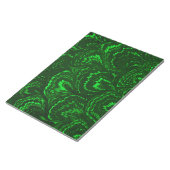 Retro Swirls Emerald Green Notitieblok (Schuin)