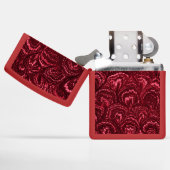 Retro Swirls Garnet Red (Geopend)