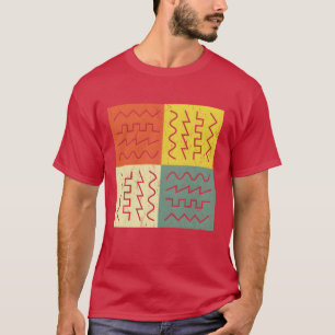 Retro Synthesizer Golfvorm Elektronische Muziek T-shirt