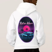 "Retro Synthwave" Back Print Hoodie (Achterkant)