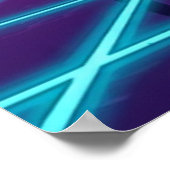 Retro Synthwave Horizon - Neon Grid & Palms Poster (Coin)