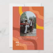 Retro Szevties | Foto maken Datum opslaan Save The Date (Voorkant)