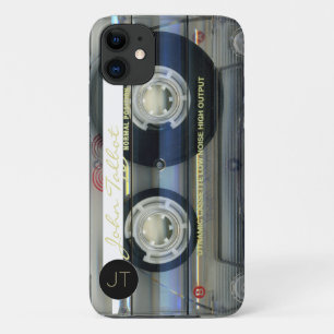 Retro T2 Audiotape Cassette gepersonaliseerde iPC  iPhone 11 Hoesje