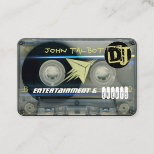 Retro T5 Audiotape Cassette 80s DJ Business C Visitekaartje