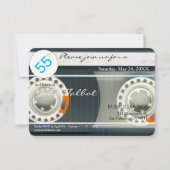 Retro T6 Audiotape 55e anniversaire Invitation de  (Dos)