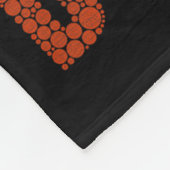 Retro T Rex Dinosaur Lovers Polka Dots Happy Dot D Fleece Deken (Hoek)