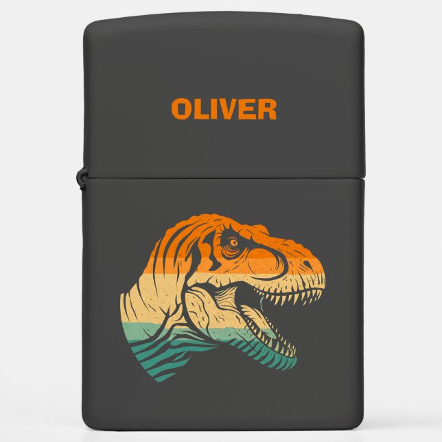 Retro T-rex dinosaurus (Voorkant)