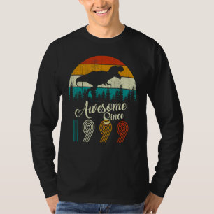 Retro T Rex Pine Tree Geweldige sinds 1999 D T-shirt