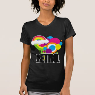 Rétro T-shirt d'arc-en-ciel (femmes)