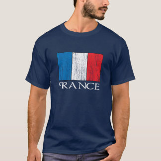 Rétro T-shirt de drapeau de la France