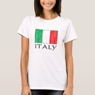 Rétro T-shirt de drapeau de l'Italie