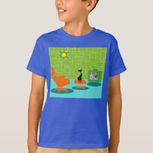 Rétro T-shirt de Kitty d'âge d'espace