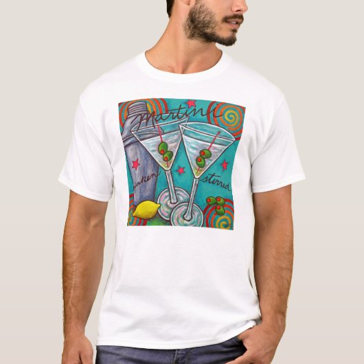 Rétro T-shirt de Martini (Devant)