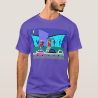 Rétro T-shirt de partie de Chambre ouverte