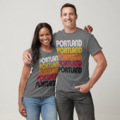 Rétro T-shirt de Portland (Unisexe)