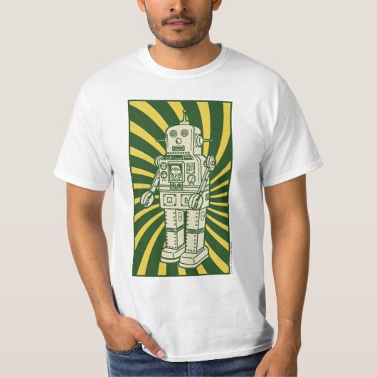 Rétro T-shirt de ROBOT de BIDON (Devant)