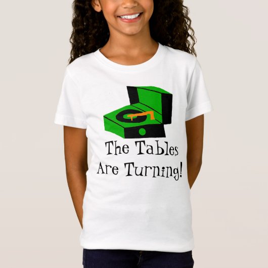 Rétro T-shirt de tourne-disque (Devant)