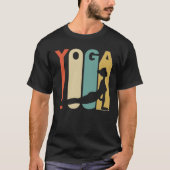 Rétro T-shirt de yoga de style des années 1970 (Devant)