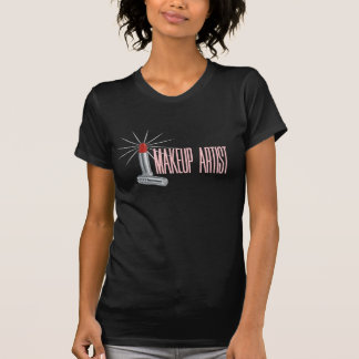 Rétro T-shirt rouge de rouge à lèvres de