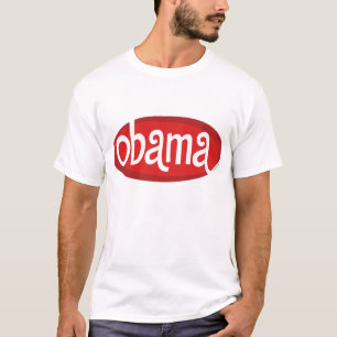 Rétro T-shirt rouge d'Obama
