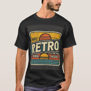 Retro T-shirt, t-shirt, jaren 80 esthetiek, jaren T-shirt