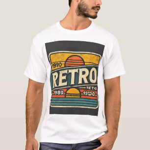 Retro T-shirt, t-shirt, jaren 80 esthetiek, jaren T-shirt
