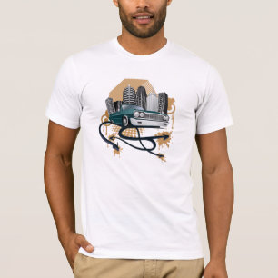 rétro T-shirt urbain de voiture