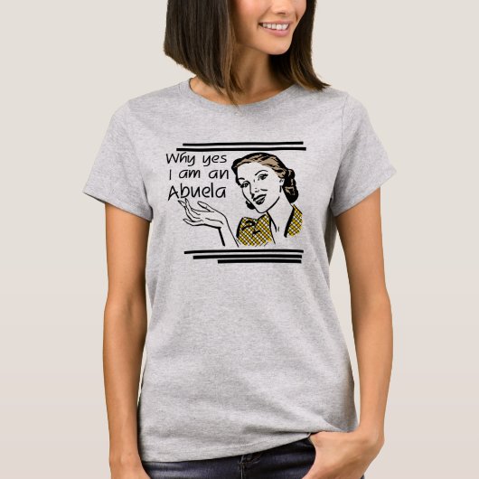 Rétro T-shirts et cadeaux d'Abuela (Devant)