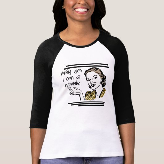 Rétro T-shirts et cadeaux de Nonnie (Devant)