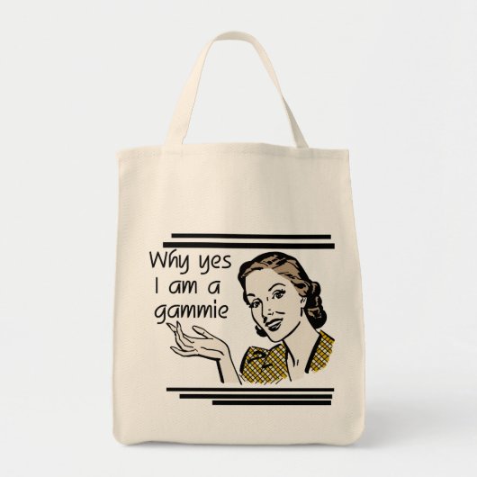 Retro T-shirts Gammie en Giften Tote Bag (Voorkant)