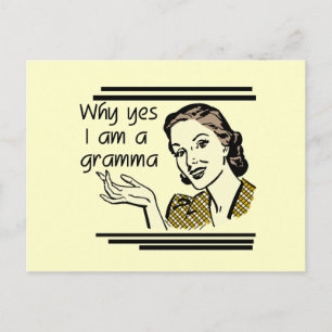 Retro T-shirts Gramma en Giften Briefkaart