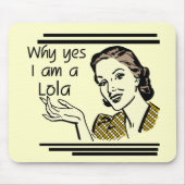 Retro T-shirts Lola en Giften Muismat (Voorkant)