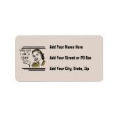 Retro T-shirts Nani en Giften Etiket (Voorkant)