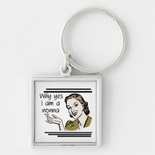 Retro T-shirts Nonna en Giften Sleutelhanger