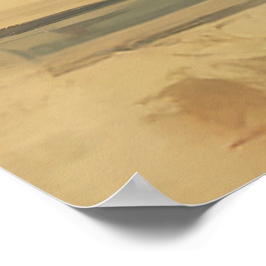 Retro taart en papier charme poster (Hoek)