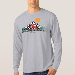 Retro Tahoe Donner afdaling Ski T-shirt