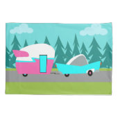 Rétro taie d'oreiller de campeur/remorque et de (Dos)