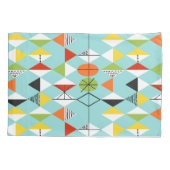 Rétro taie d'oreiller de motif de harlequin (Dos)