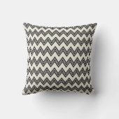 Retro Tandem Bicycle Zigzag Chevron Wedding Gift Kussen (Achterkant)
