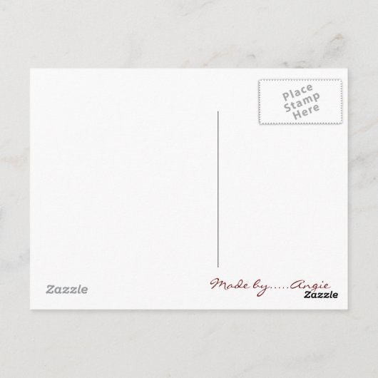 Retro tandem briefkaart (Achterkant)