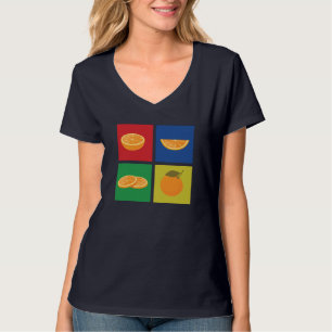 Retro Tangerine Outfit Liefde Mandarijn Sinaasappe T-shirt