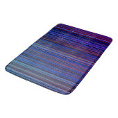 Rétro tapis de bain de rayure d'aqua bleu pourpre (Angle)