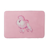 Rétro tapis de bain rose de caniche (Devant)