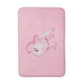 Rétro tapis de bain rose de caniche (Devant (Vertical))